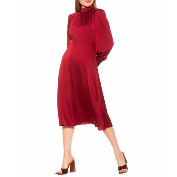 ALEXIA ADMOR Francy Bubble Sleeve Fit & Flare Dress - Picture 4 of 6